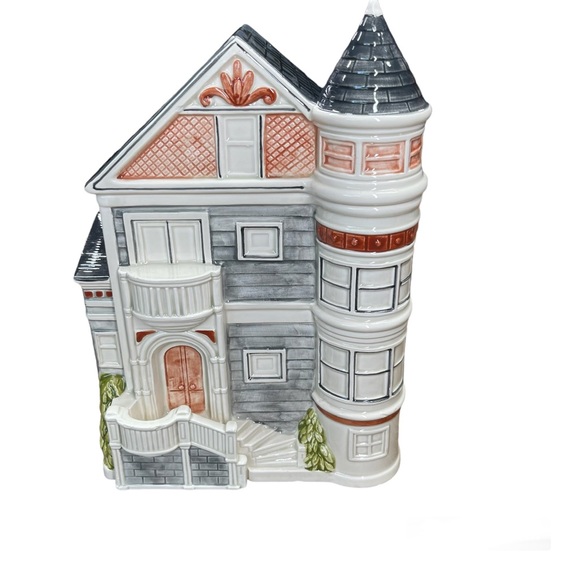 Otagiri Kitchen Otagiri Cookie Jar Vintage Ceramic Victorian Housejapan Poshmark